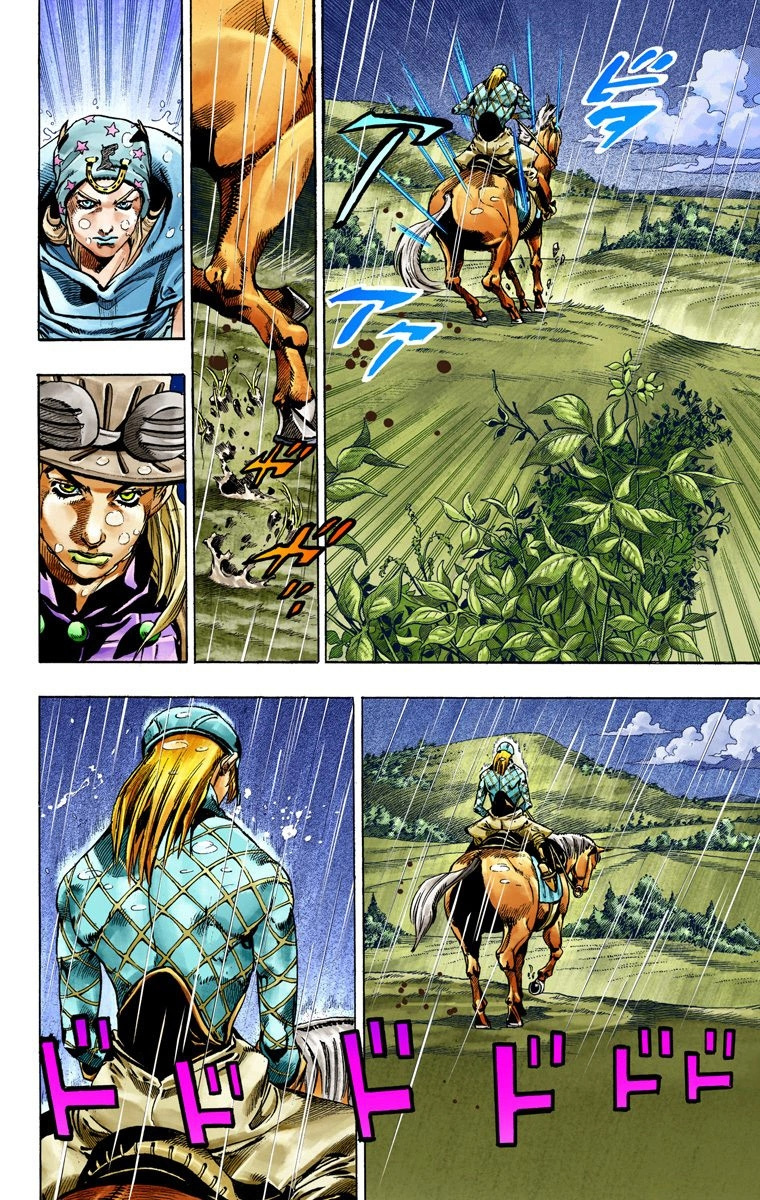 Jojo's Bizarre Adventure Part 7 - Steel Ball Run - Vol.9 Chapter 38: Catch The Rainbow (On That Stormy Night) Part 1