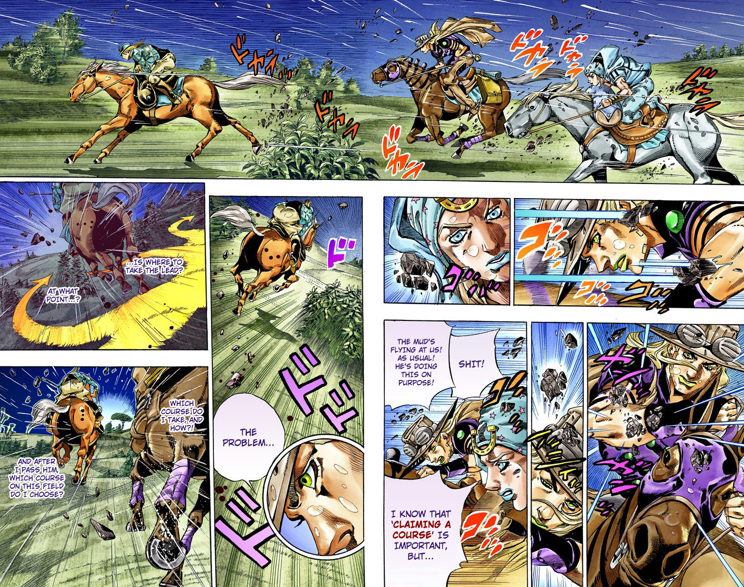 Jojo's Bizarre Adventure Part 7 - Steel Ball Run - Vol.9 Chapter 38: Catch The Rainbow (On That Stormy Night) Part 1