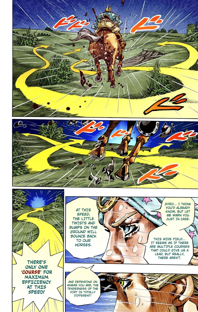 Jojo's Bizarre Adventure Part 7 - Steel Ball Run - Vol.9 Chapter 38: Catch The Rainbow (On That Stormy Night) Part 1