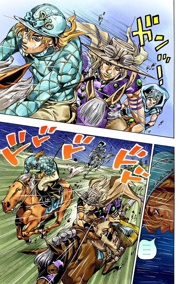 Jojo's Bizarre Adventure Part 7 - Steel Ball Run - Vol.9 Chapter 38: Catch The Rainbow (On That Stormy Night) Part 1