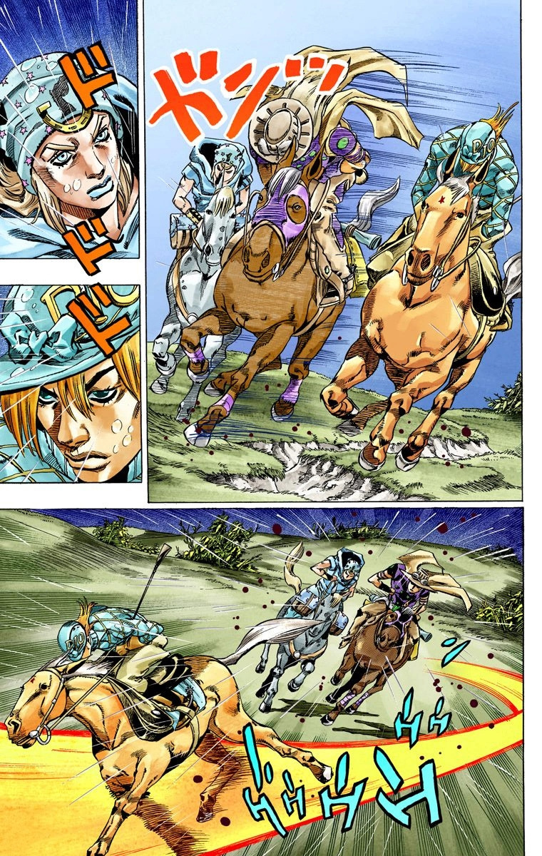 Jojo's Bizarre Adventure Part 7 - Steel Ball Run - Vol.9 Chapter 38: Catch The Rainbow (On That Stormy Night) Part 1