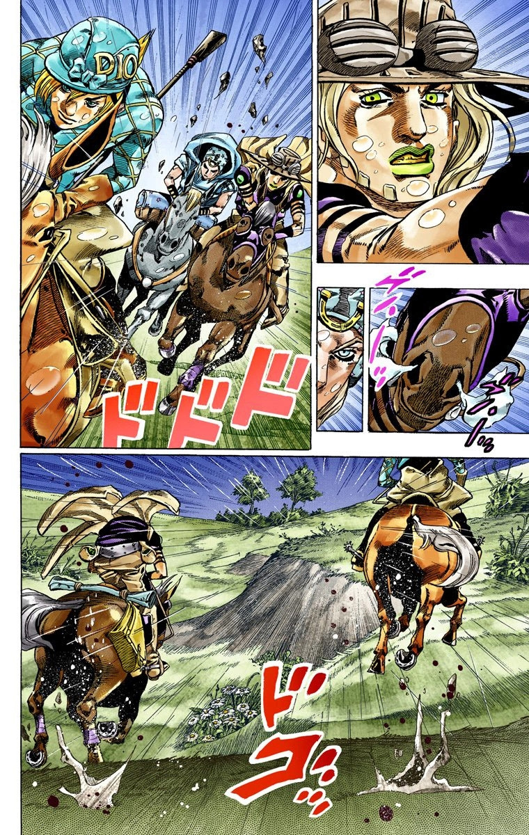 Jojo's Bizarre Adventure Part 7 - Steel Ball Run - Vol.9 Chapter 38: Catch The Rainbow (On That Stormy Night) Part 1