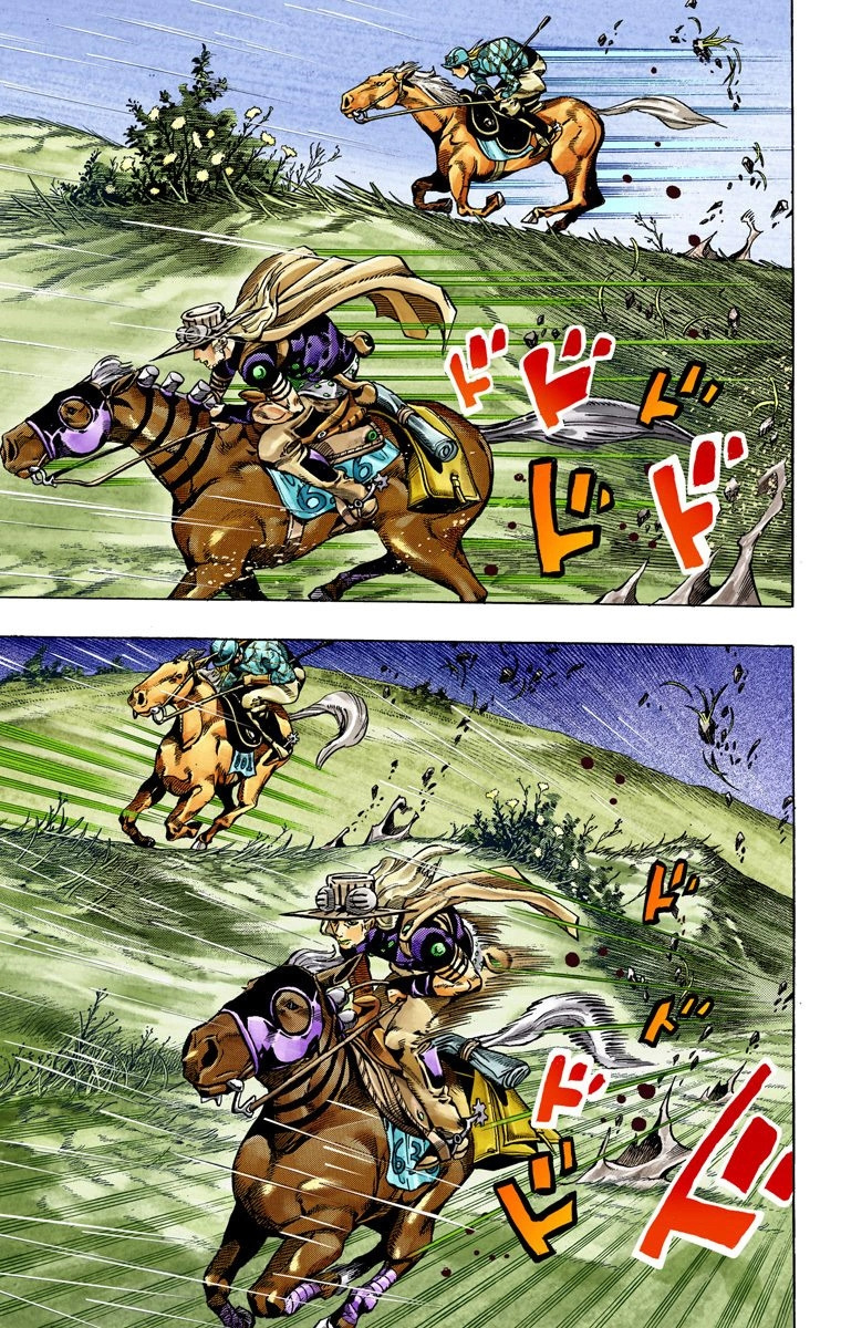 Jojo's Bizarre Adventure Part 7 - Steel Ball Run - Vol.9 Chapter 38: Catch The Rainbow (On That Stormy Night) Part 1