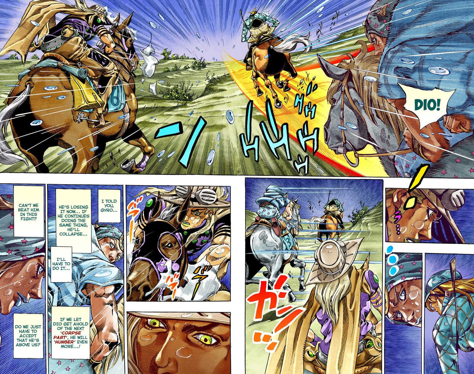 Jojo's Bizarre Adventure Part 7 - Steel Ball Run - Vol.9 Chapter 38: Catch The Rainbow (On That Stormy Night) Part 1