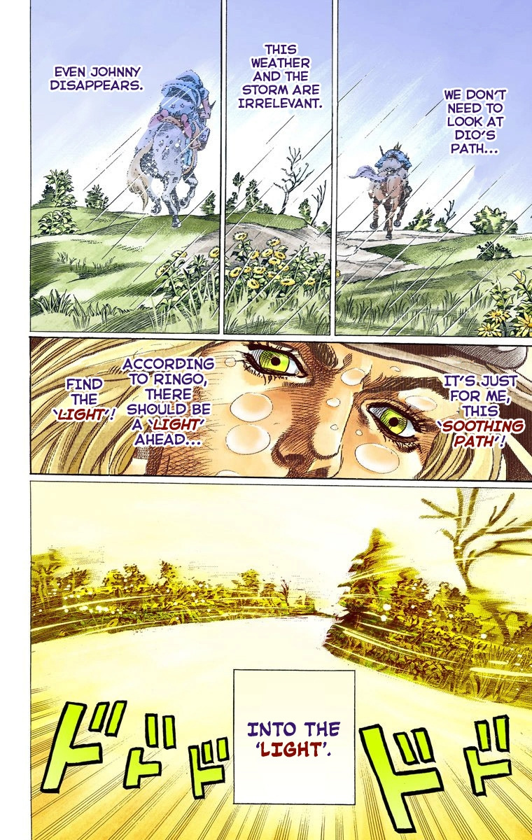 Jojo's Bizarre Adventure Part 7 - Steel Ball Run - Vol.9 Chapter 38: Catch The Rainbow (On That Stormy Night) Part 1