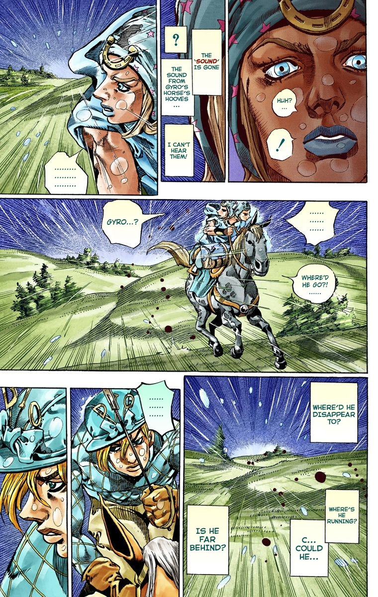 Jojo's Bizarre Adventure Part 7 - Steel Ball Run - Vol.9 Chapter 38: Catch The Rainbow (On That Stormy Night) Part 1