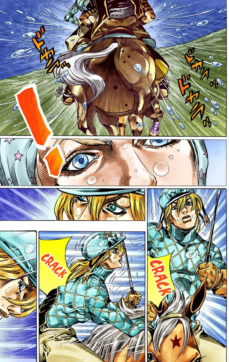 Jojo's Bizarre Adventure Part 7 - Steel Ball Run - Vol.9 Chapter 38: Catch The Rainbow (On That Stormy Night) Part 1