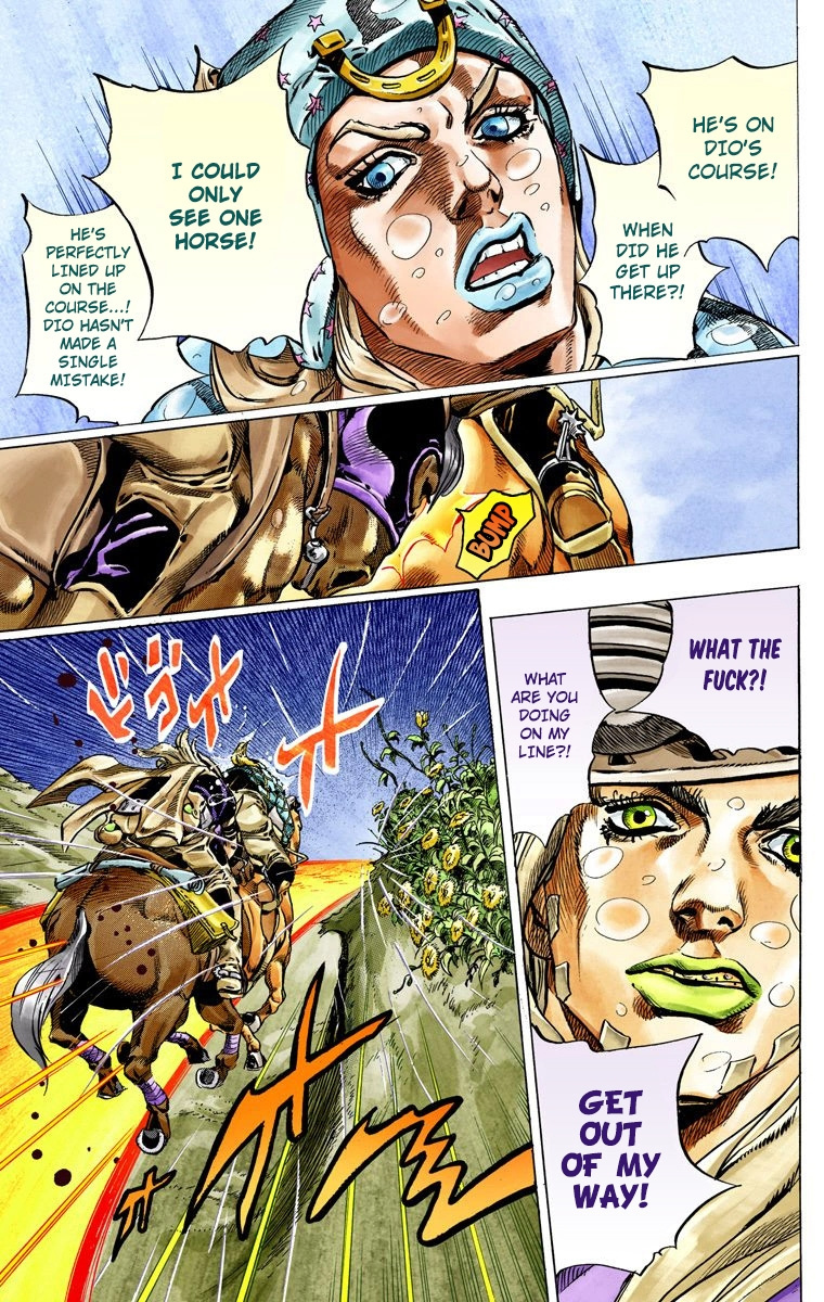 Jojo's Bizarre Adventure Part 7 - Steel Ball Run - Vol.9 Chapter 38: Catch The Rainbow (On That Stormy Night) Part 1