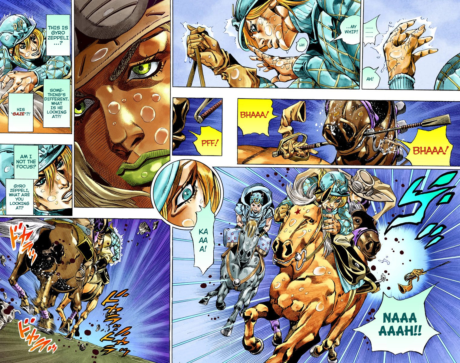 Jojo's Bizarre Adventure Part 7 - Steel Ball Run - Vol.9 Chapter 38: Catch The Rainbow (On That Stormy Night) Part 1