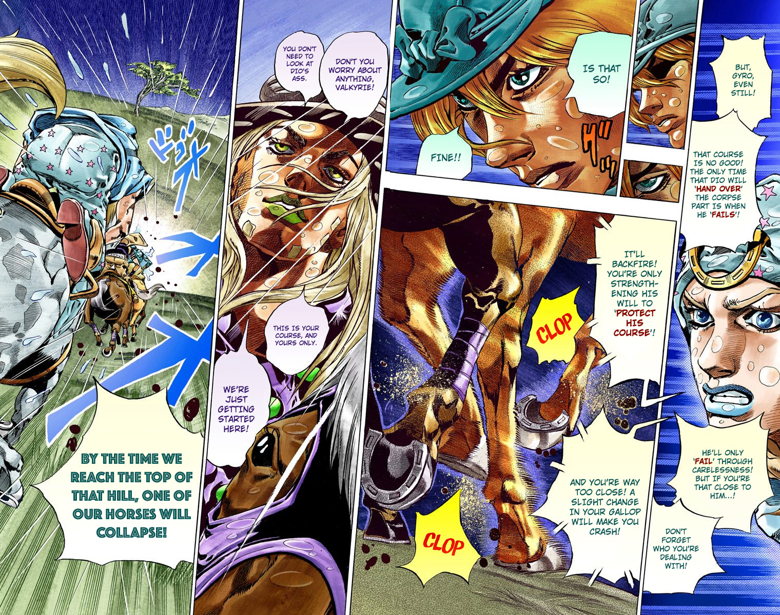 Jojo's Bizarre Adventure Part 7 - Steel Ball Run - Vol.9 Chapter 38: Catch The Rainbow (On That Stormy Night) Part 1