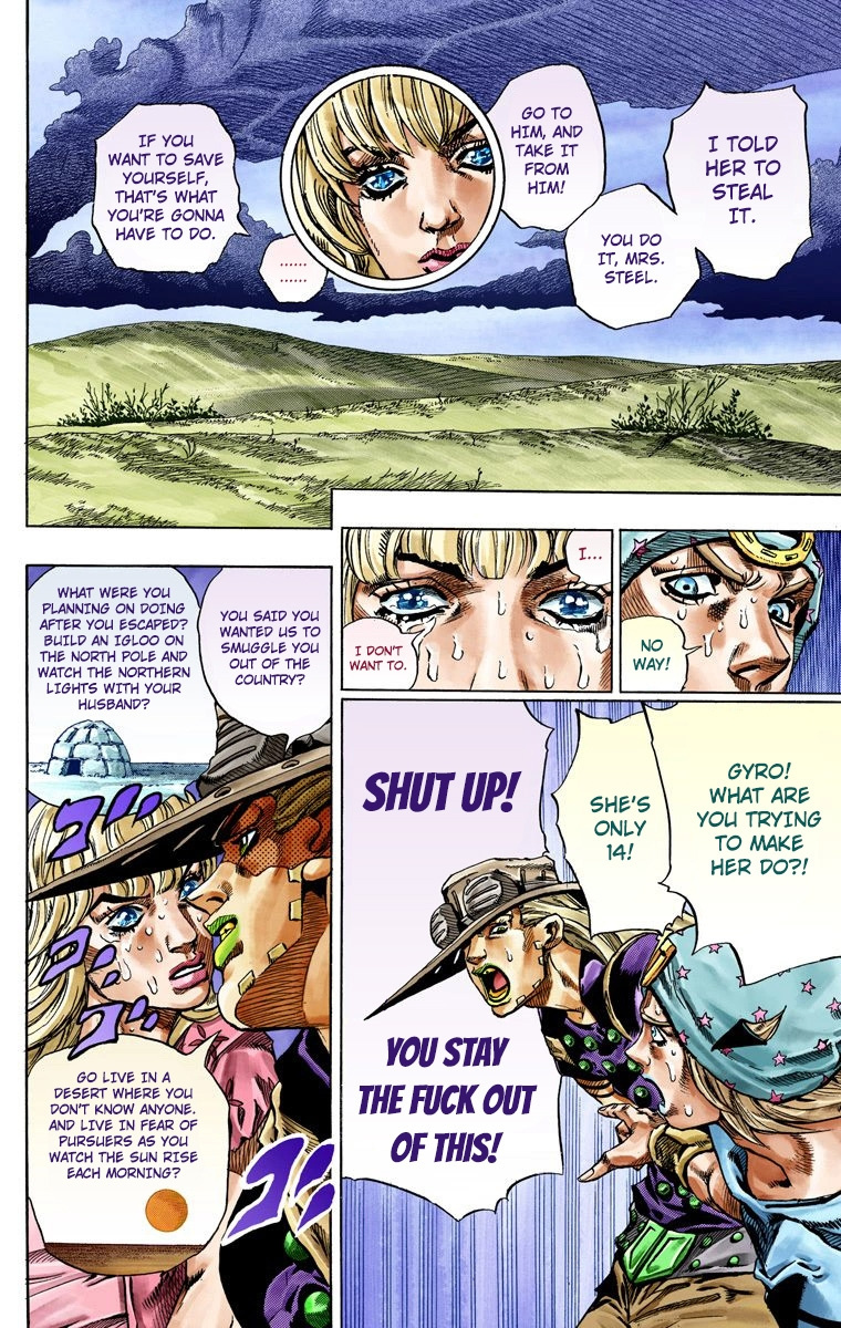 Jojo's Bizarre Adventure Part 7 - Steel Ball Run - Vol.10 Chapter 40: A Silent Way Part 1