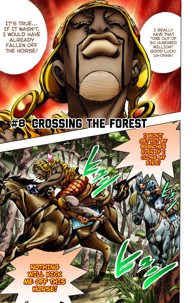 Jojo's Bizarre Adventure Part 7 - Steel Ball Run - Vol.2 Chapter 8: Crossing The Forest