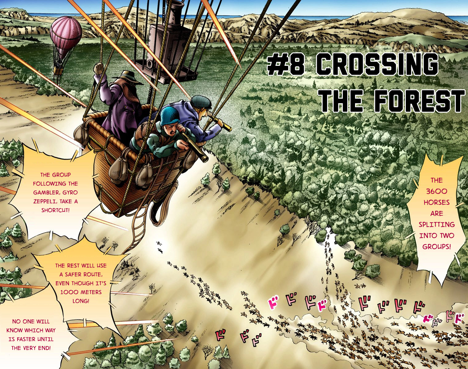 Jojo's Bizarre Adventure Part 7 - Steel Ball Run - Vol.2 Chapter 8: Crossing The Forest