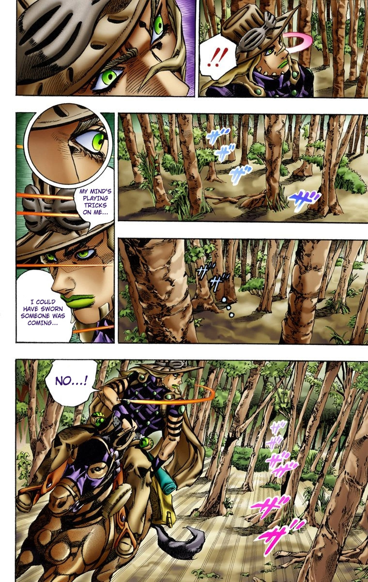 Jojo's Bizarre Adventure Part 7 - Steel Ball Run - Vol.2 Chapter 8: Crossing The Forest