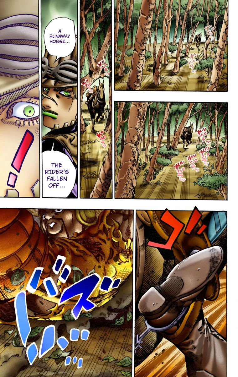 Jojo's Bizarre Adventure Part 7 - Steel Ball Run - Vol.2 Chapter 8: Crossing The Forest