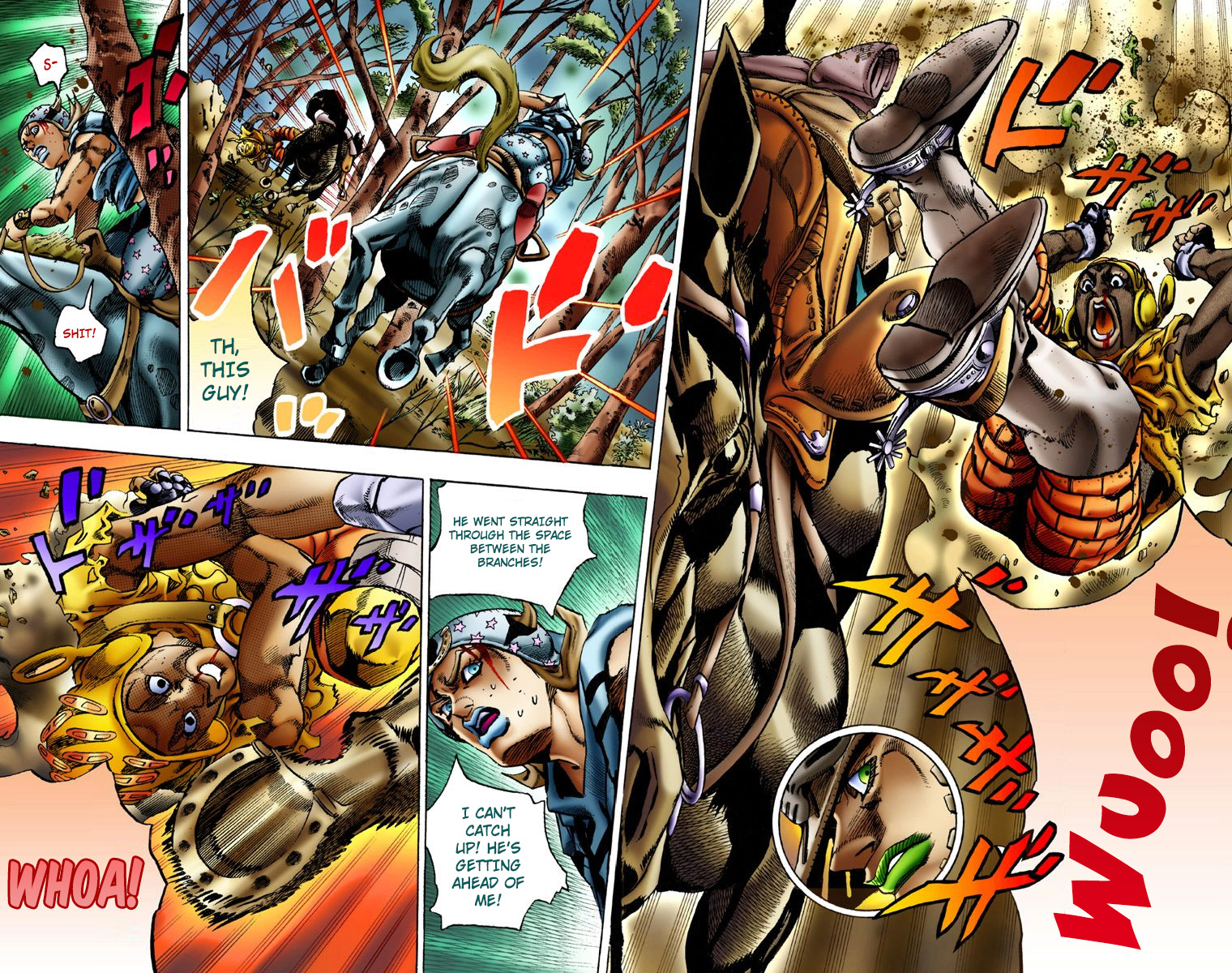 Jojo's Bizarre Adventure Part 7 - Steel Ball Run - Vol.2 Chapter 8: Crossing The Forest