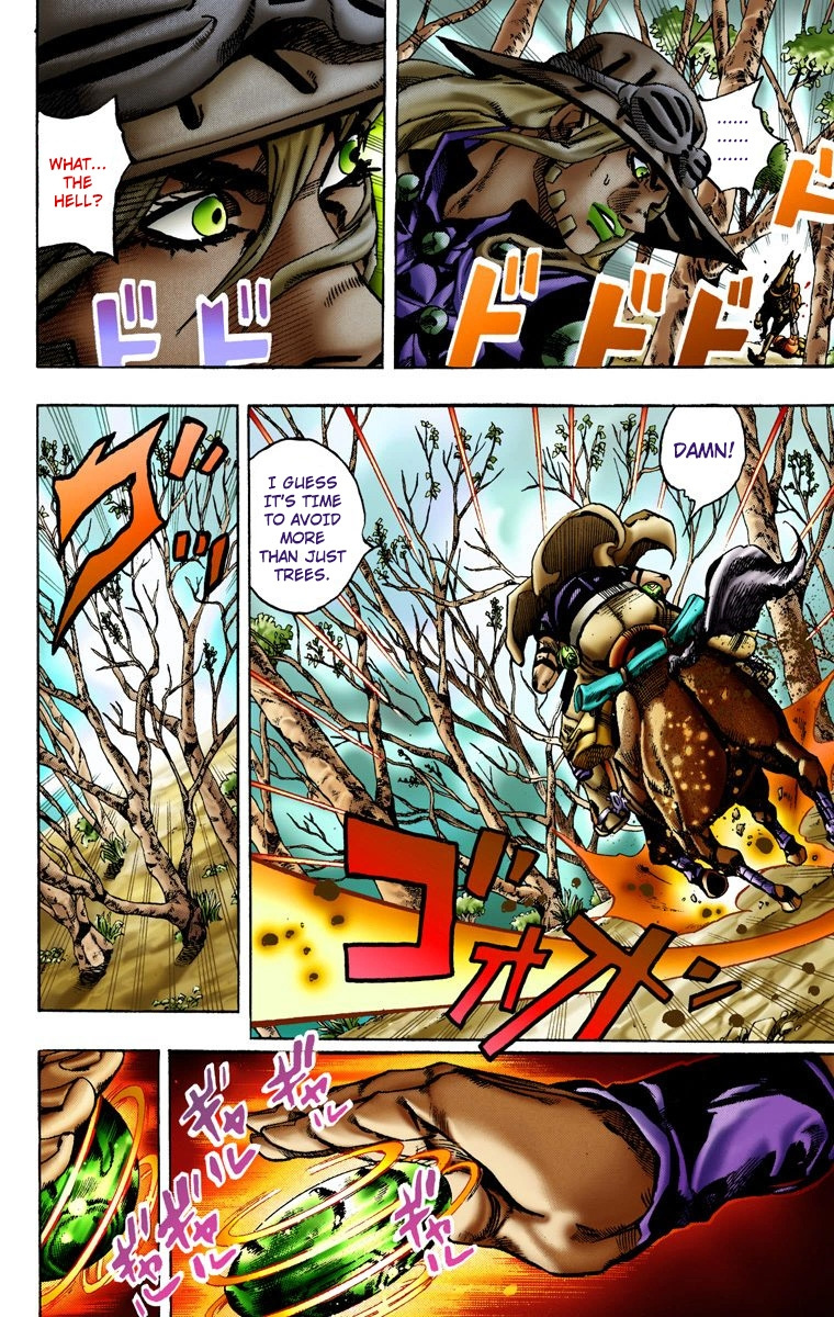 Jojo's Bizarre Adventure Part 7 - Steel Ball Run - Vol.2 Chapter 8: Crossing The Forest