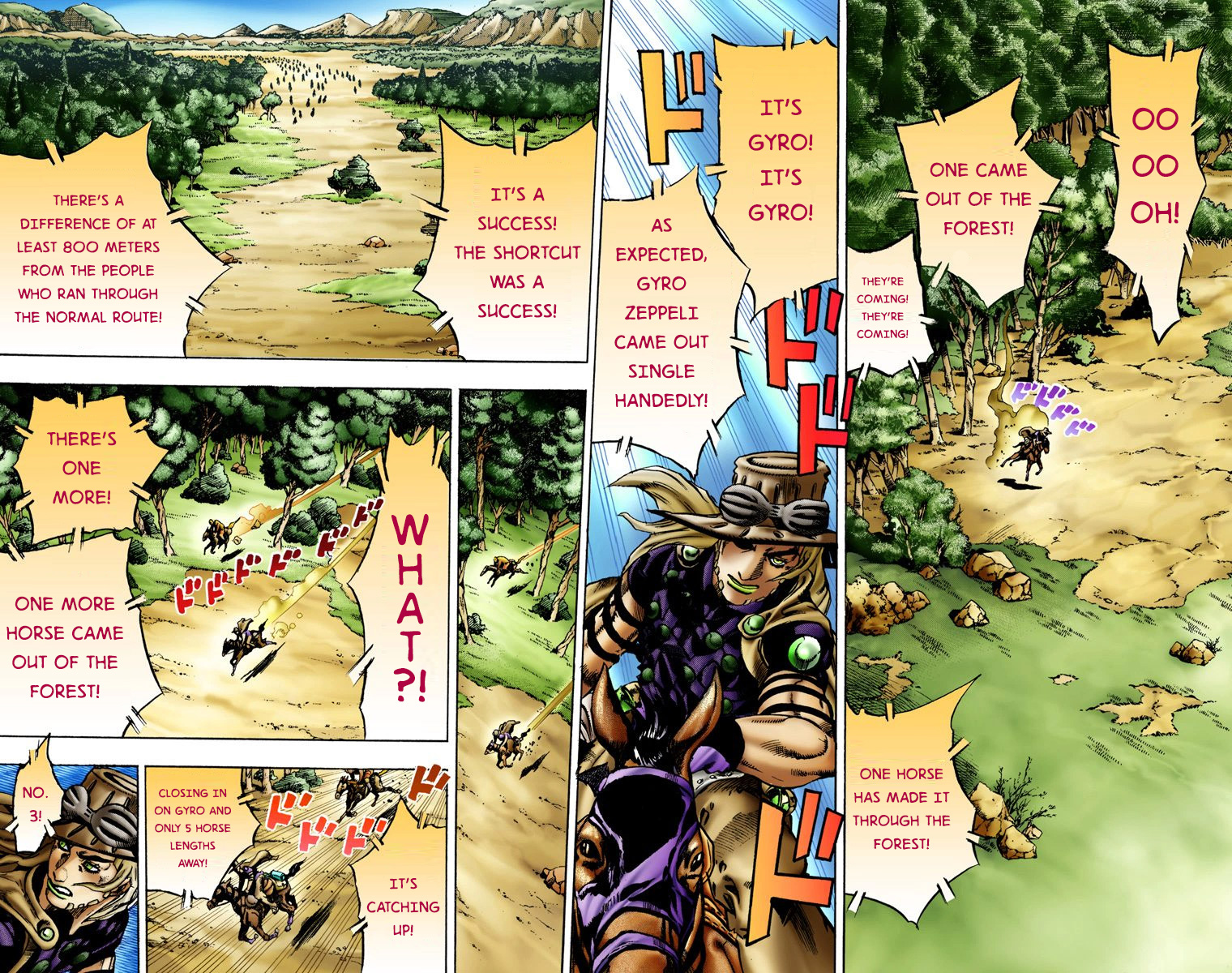 Jojo's Bizarre Adventure Part 7 - Steel Ball Run - Vol.2 Chapter 8: Crossing The Forest