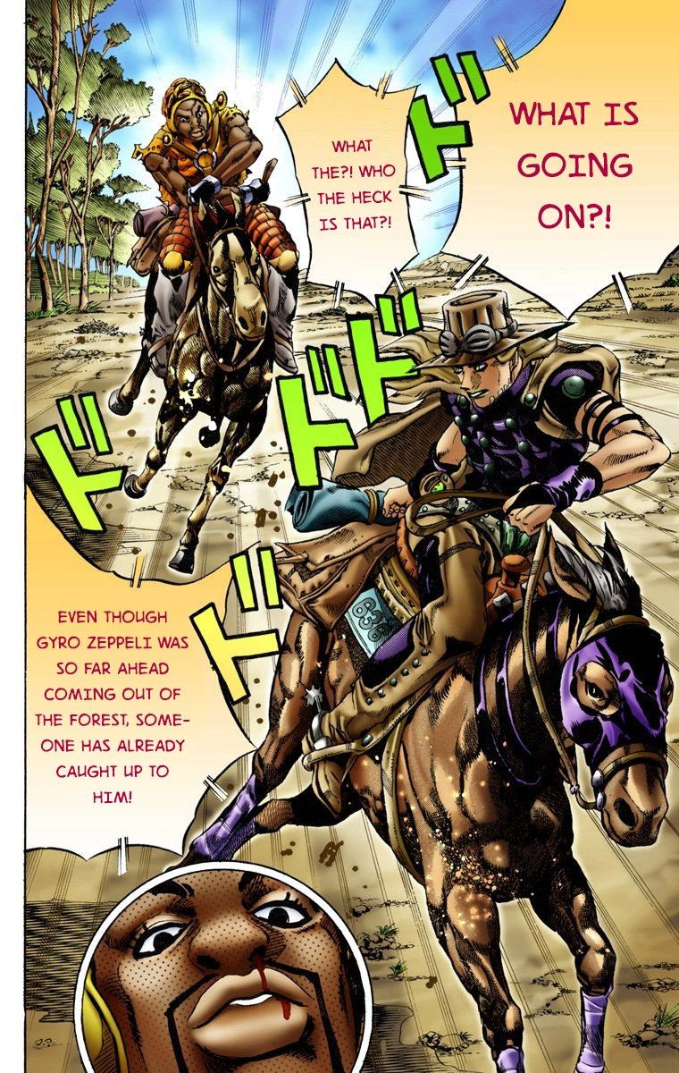 Jojo's Bizarre Adventure Part 7 - Steel Ball Run - Vol.2 Chapter 8: Crossing The Forest