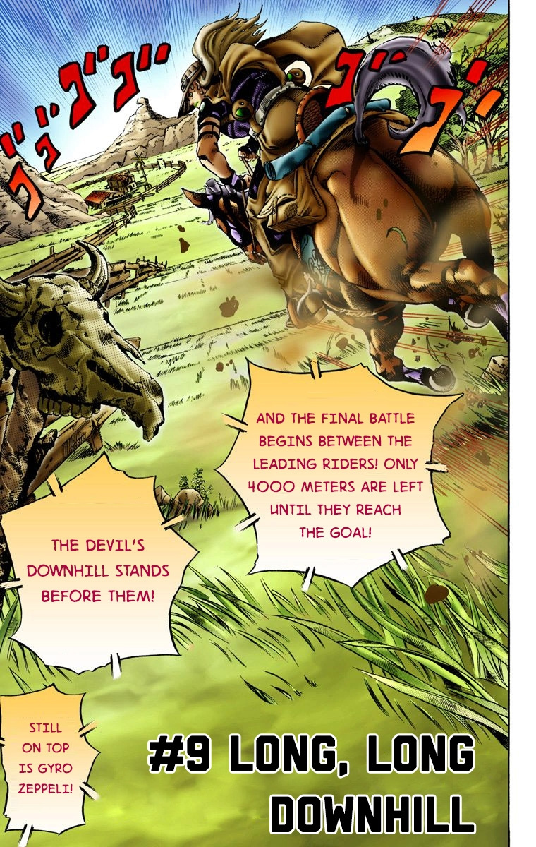 Jojo's Bizarre Adventure Part 7 - Steel Ball Run - Vol.2 Chapter 9: Long, Long Downhill