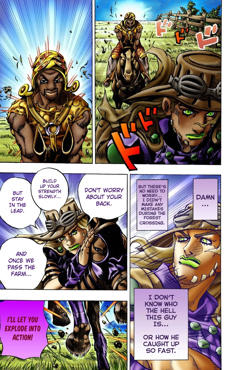 Jojo's Bizarre Adventure Part 7 - Steel Ball Run - Vol.2 Chapter 9: Long, Long Downhill