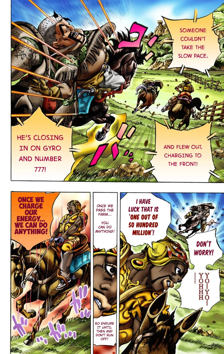 Jojo's Bizarre Adventure Part 7 - Steel Ball Run - Vol.2 Chapter 9: Long, Long Downhill