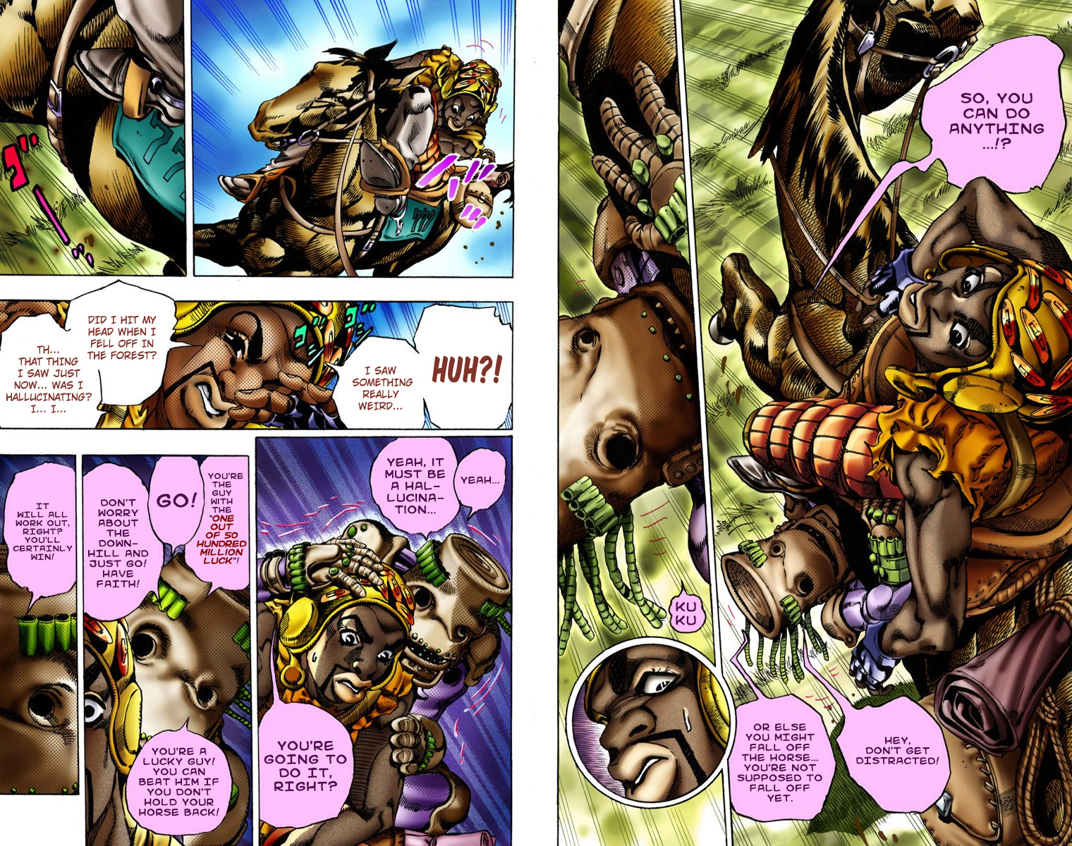 Jojo's Bizarre Adventure Part 7 - Steel Ball Run - Vol.2 Chapter 9: Long, Long Downhill