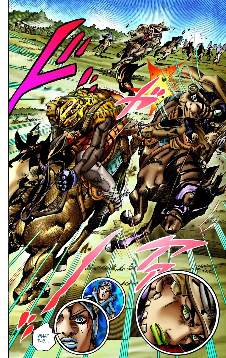 Jojo's Bizarre Adventure Part 7 - Steel Ball Run - Vol.2 Chapter 9: Long, Long Downhill