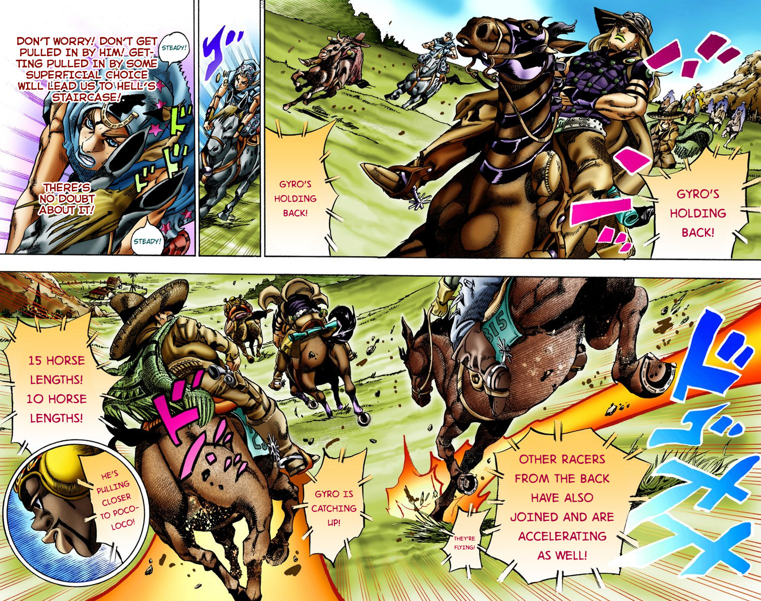 Jojo's Bizarre Adventure Part 7 - Steel Ball Run - Vol.2 Chapter 9: Long, Long Downhill