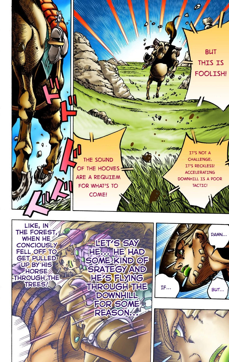 Jojo's Bizarre Adventure Part 7 - Steel Ball Run - Vol.2 Chapter 9: Long, Long Downhill