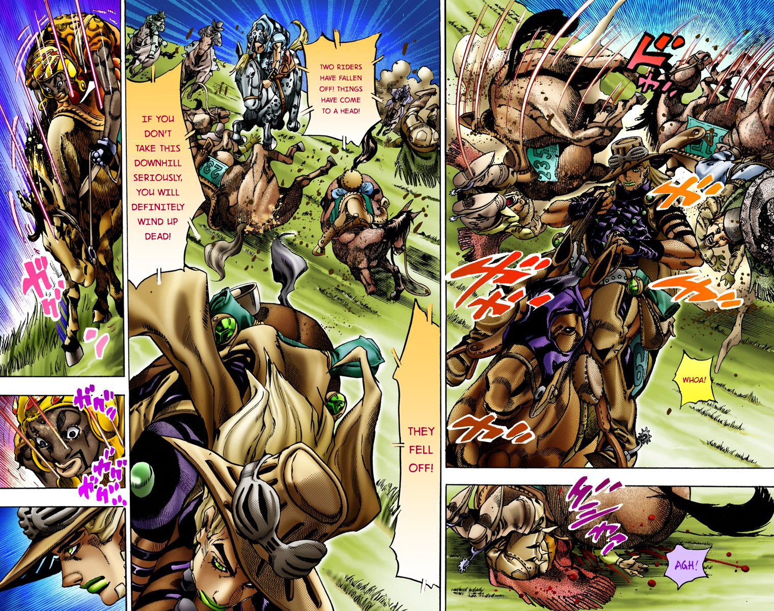 Jojo's Bizarre Adventure Part 7 - Steel Ball Run - Vol.2 Chapter 9: Long, Long Downhill