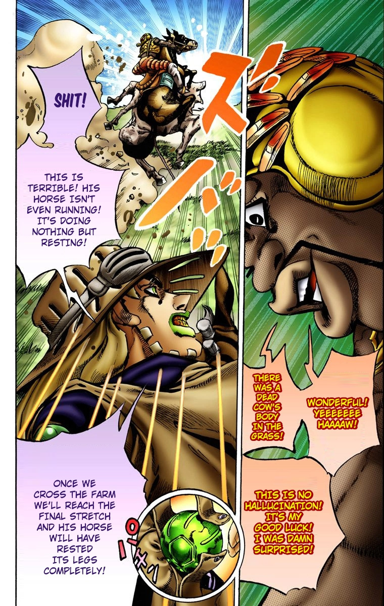 Jojo's Bizarre Adventure Part 7 - Steel Ball Run - Vol.2 Chapter 9: Long, Long Downhill