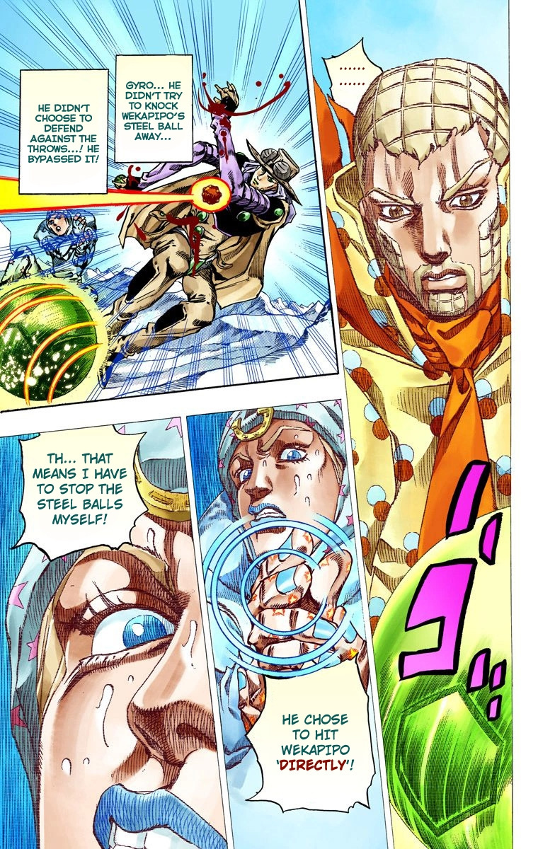 Jojo's Bizarre Adventure Part 7 - Steel Ball Run - Vol.14 Chapter 54: Wrecking Ball Part 4