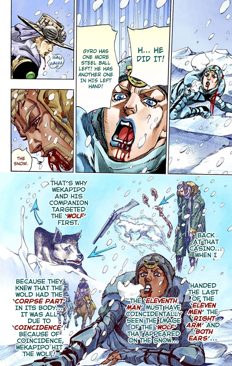 Jojo's Bizarre Adventure Part 7 - Steel Ball Run - Vol.14 Chapter 54: Wrecking Ball Part 4