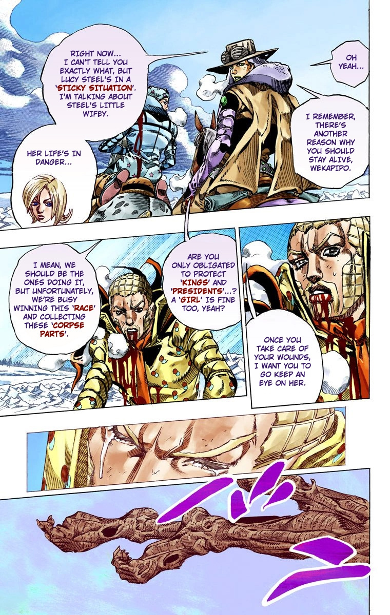 Jojo's Bizarre Adventure Part 7 - Steel Ball Run - Vol.14 Chapter 54: Wrecking Ball Part 4