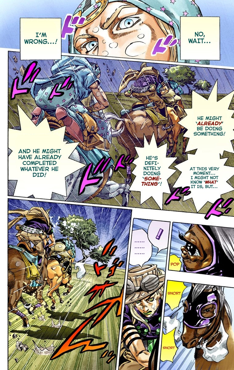 Jojo's Bizarre Adventure Part 7 - Steel Ball Run - Vol.9 Chapter 39: Catch The Rainbow (On That Stormy Night) Part 2