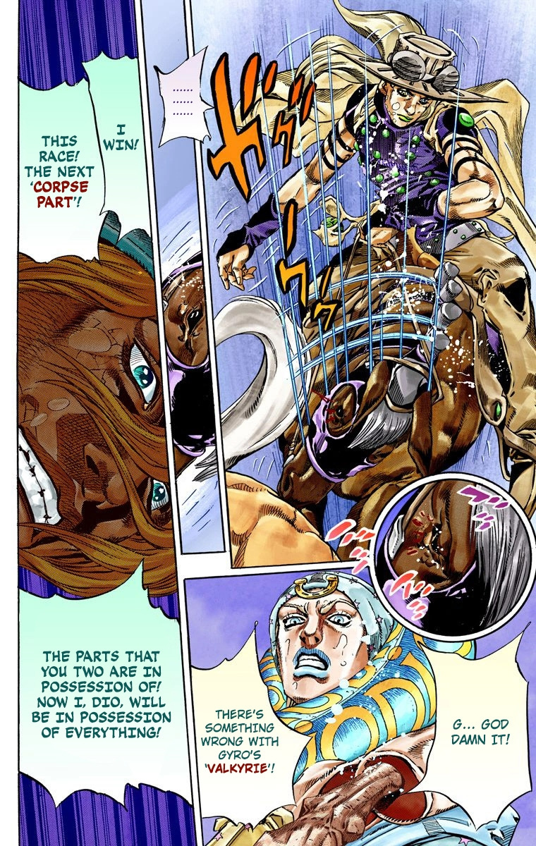 Jojo's Bizarre Adventure Part 7 - Steel Ball Run - Vol.9 Chapter 39: Catch The Rainbow (On That Stormy Night) Part 2