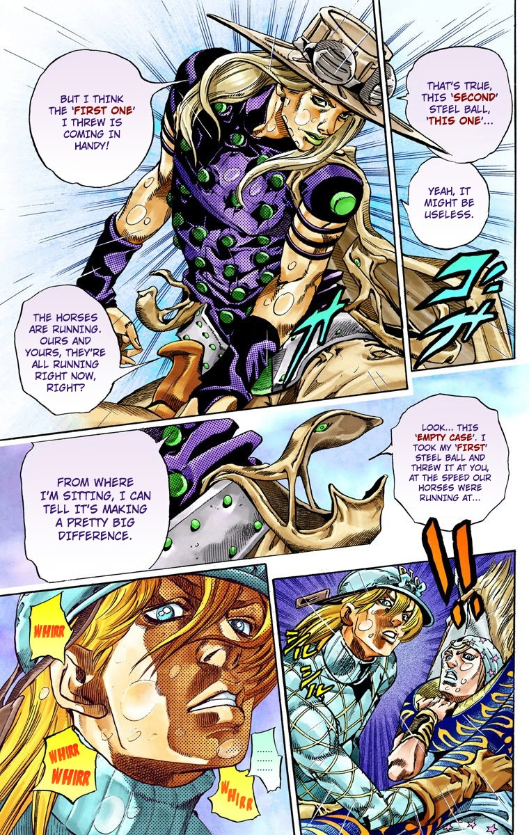 Jojo's Bizarre Adventure Part 7 - Steel Ball Run - Vol.9 Chapter 39: Catch The Rainbow (On That Stormy Night) Part 2