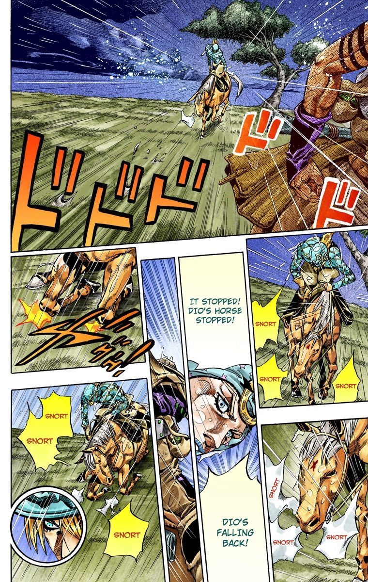 Jojo's Bizarre Adventure Part 7 - Steel Ball Run - Vol.9 Chapter 39: Catch The Rainbow (On That Stormy Night) Part 2