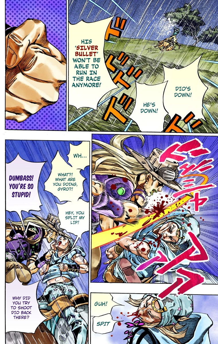 Jojo's Bizarre Adventure Part 7 - Steel Ball Run - Vol.9 Chapter 39: Catch The Rainbow (On That Stormy Night) Part 2