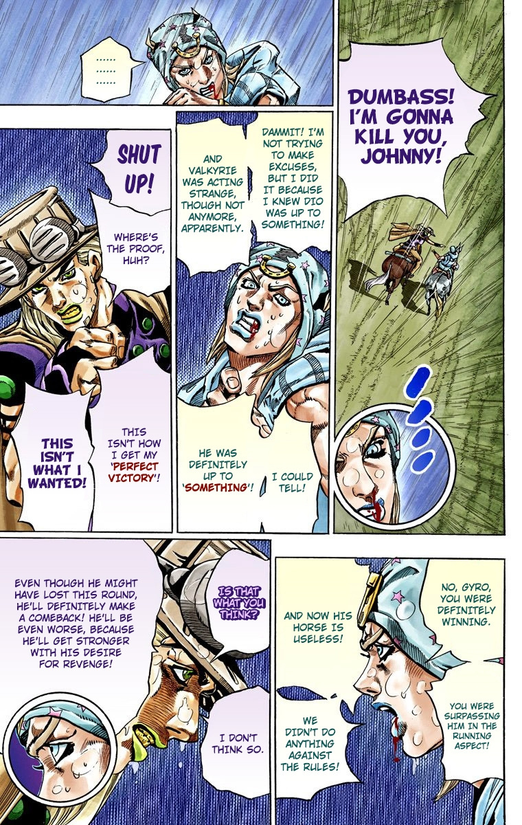 Jojo's Bizarre Adventure Part 7 - Steel Ball Run - Vol.9 Chapter 39: Catch The Rainbow (On That Stormy Night) Part 2