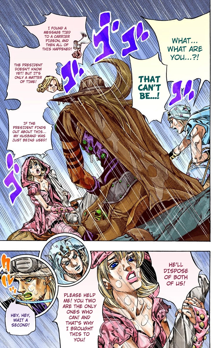 Jojo's Bizarre Adventure Part 7 - Steel Ball Run - Vol.9 Chapter 39: Catch The Rainbow (On That Stormy Night) Part 2