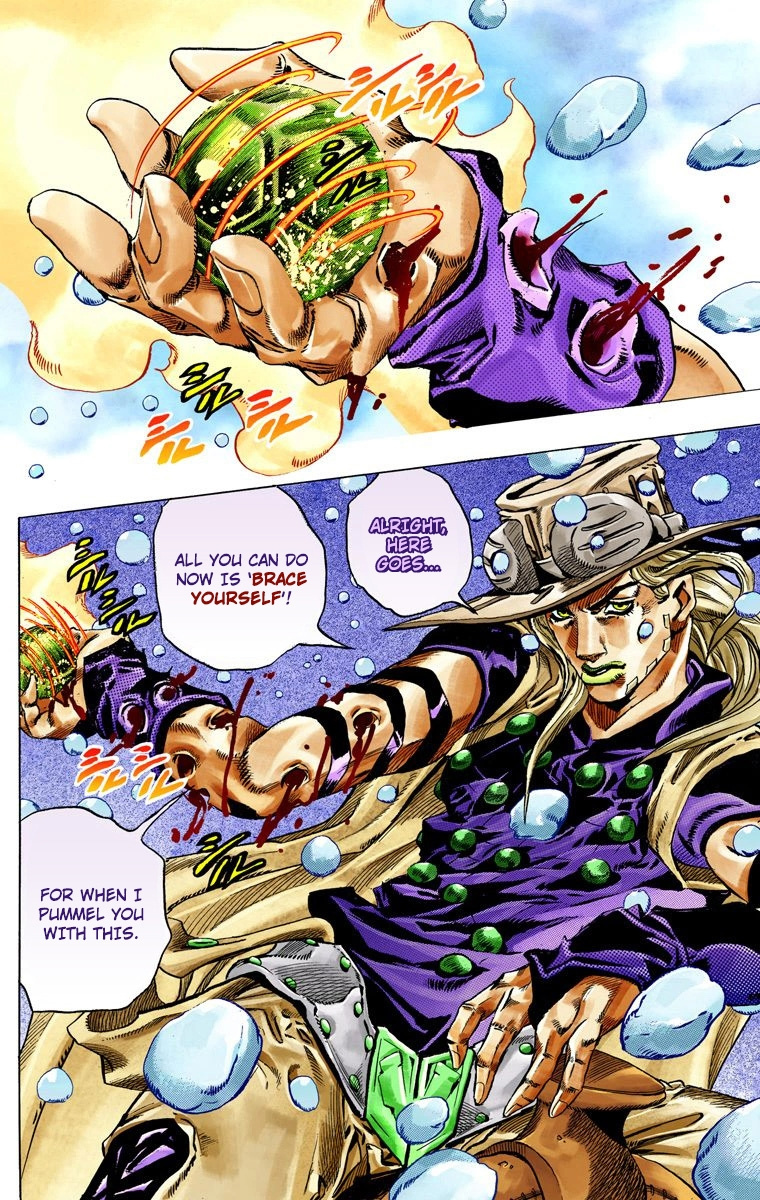 Jojo's Bizarre Adventure Part 7 - Steel Ball Run - Vol.9 Chapter 39: Catch The Rainbow (On That Stormy Night) Part 2