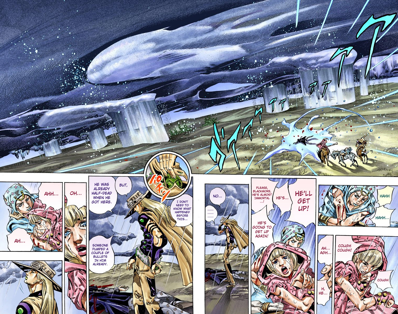 Jojo's Bizarre Adventure Part 7 - Steel Ball Run - Vol.9 Chapter 39: Catch The Rainbow (On That Stormy Night) Part 2