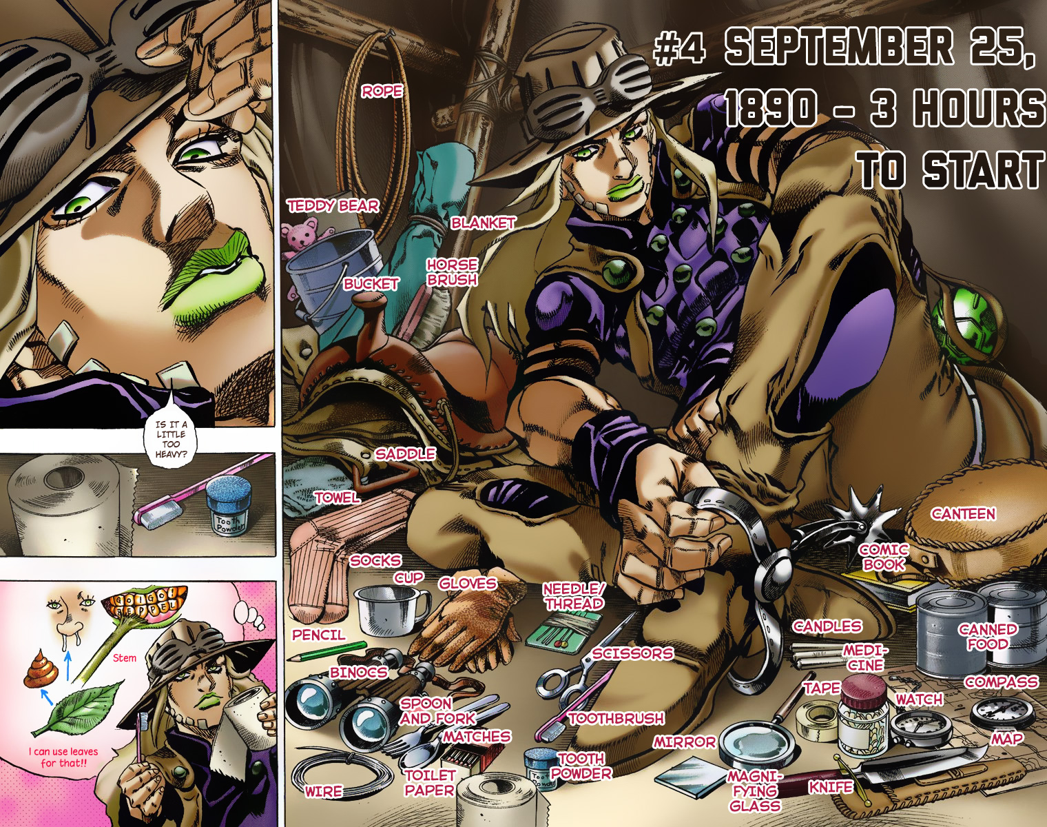 Jojo's Bizarre Adventure Part 7 - Steel Ball Run - Vol.1 Chapter 4: September 25 1890 - 3 Hours To Start