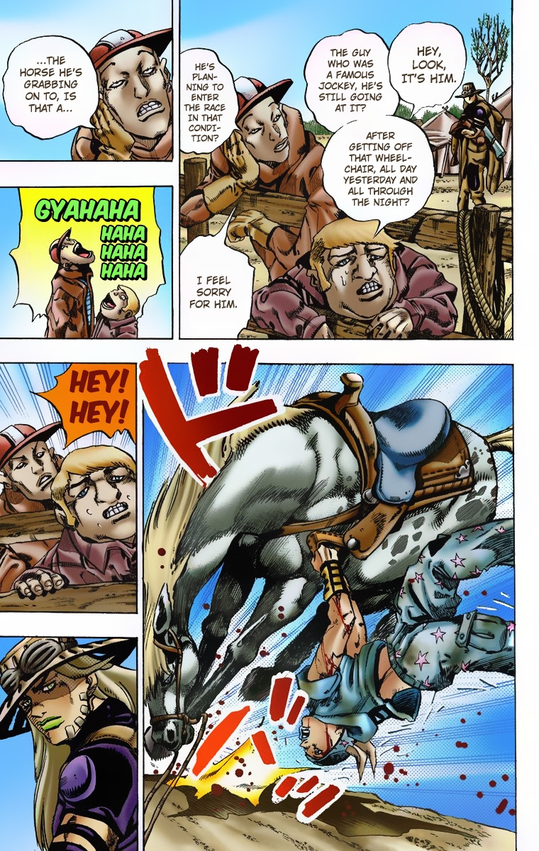 Jojo's Bizarre Adventure Part 7 - Steel Ball Run - Vol.1 Chapter 4: September 25 1890 - 3 Hours To Start