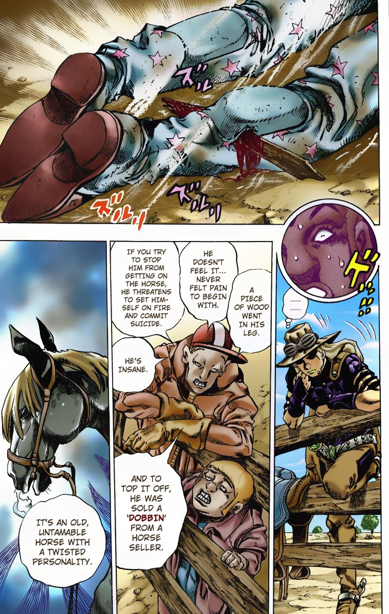 Jojo's Bizarre Adventure Part 7 - Steel Ball Run - Vol.1 Chapter 4: September 25 1890 - 3 Hours To Start