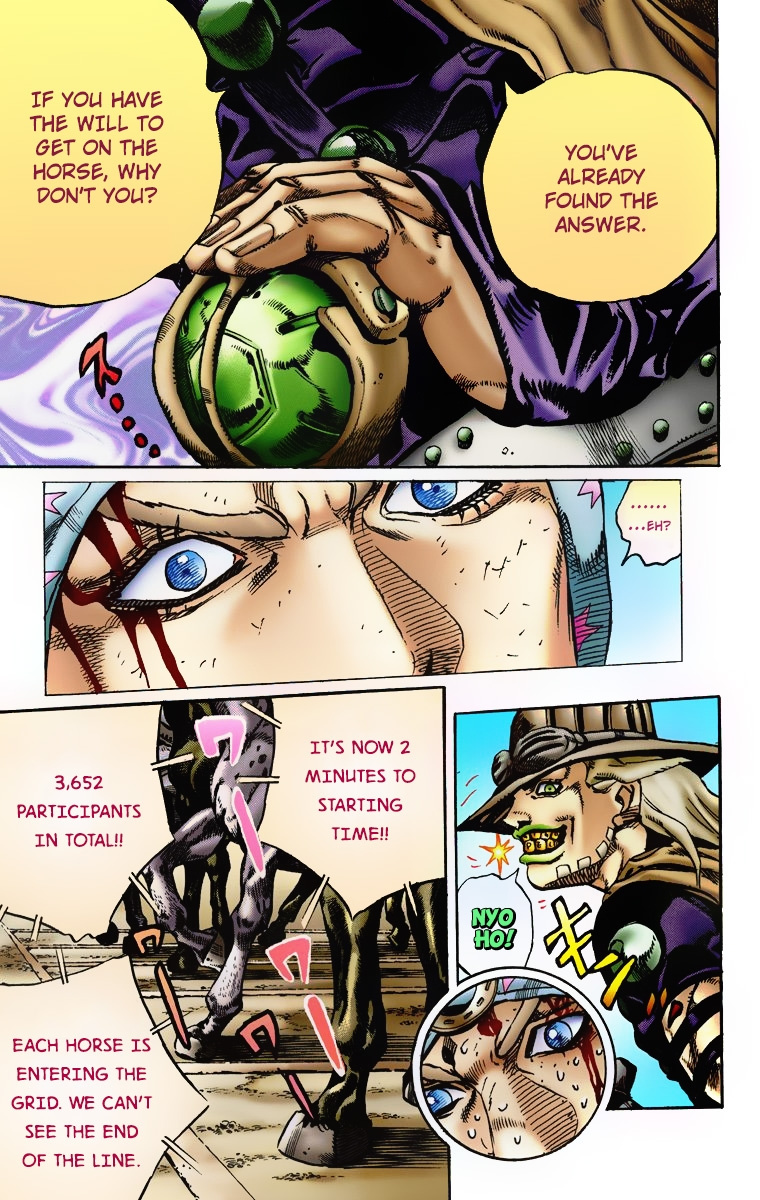 Jojo's Bizarre Adventure Part 7 - Steel Ball Run - Vol.1 Chapter 4: September 25 1890 - 3 Hours To Start