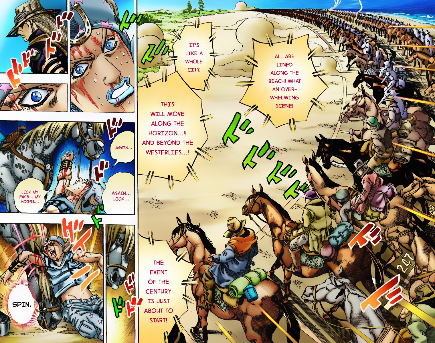 Jojo's Bizarre Adventure Part 7 - Steel Ball Run - Vol.1 Chapter 4: September 25 1890 - 3 Hours To Start