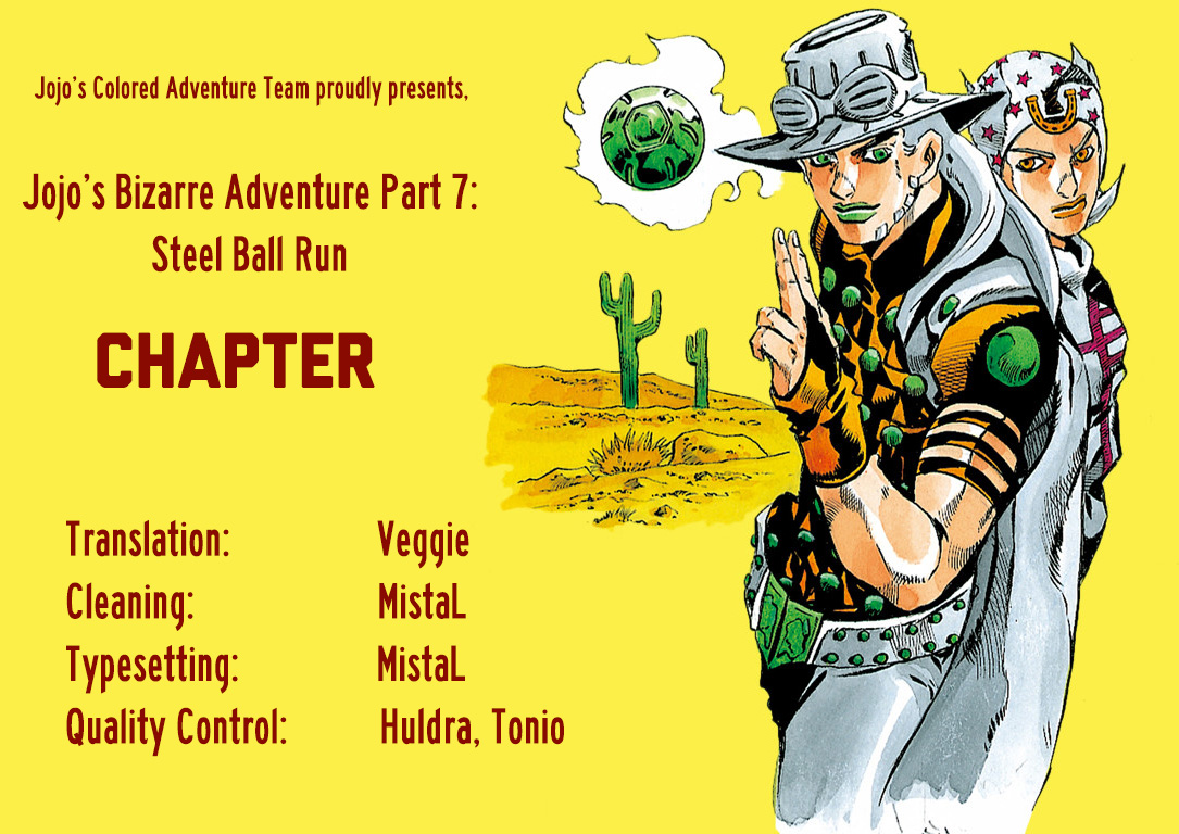 Jojo's Bizarre Adventure Part 7 - Steel Ball Run - Vol.1 Chapter 4: September 25 1890 - 3 Hours To Start